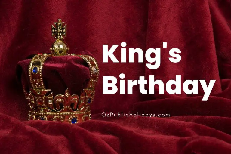 King's Birthday Oz Public Holidays